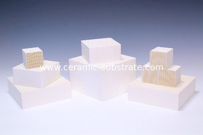 SiO2 Honeycomb Ceramic Substrate Customize For Catalytic Converters